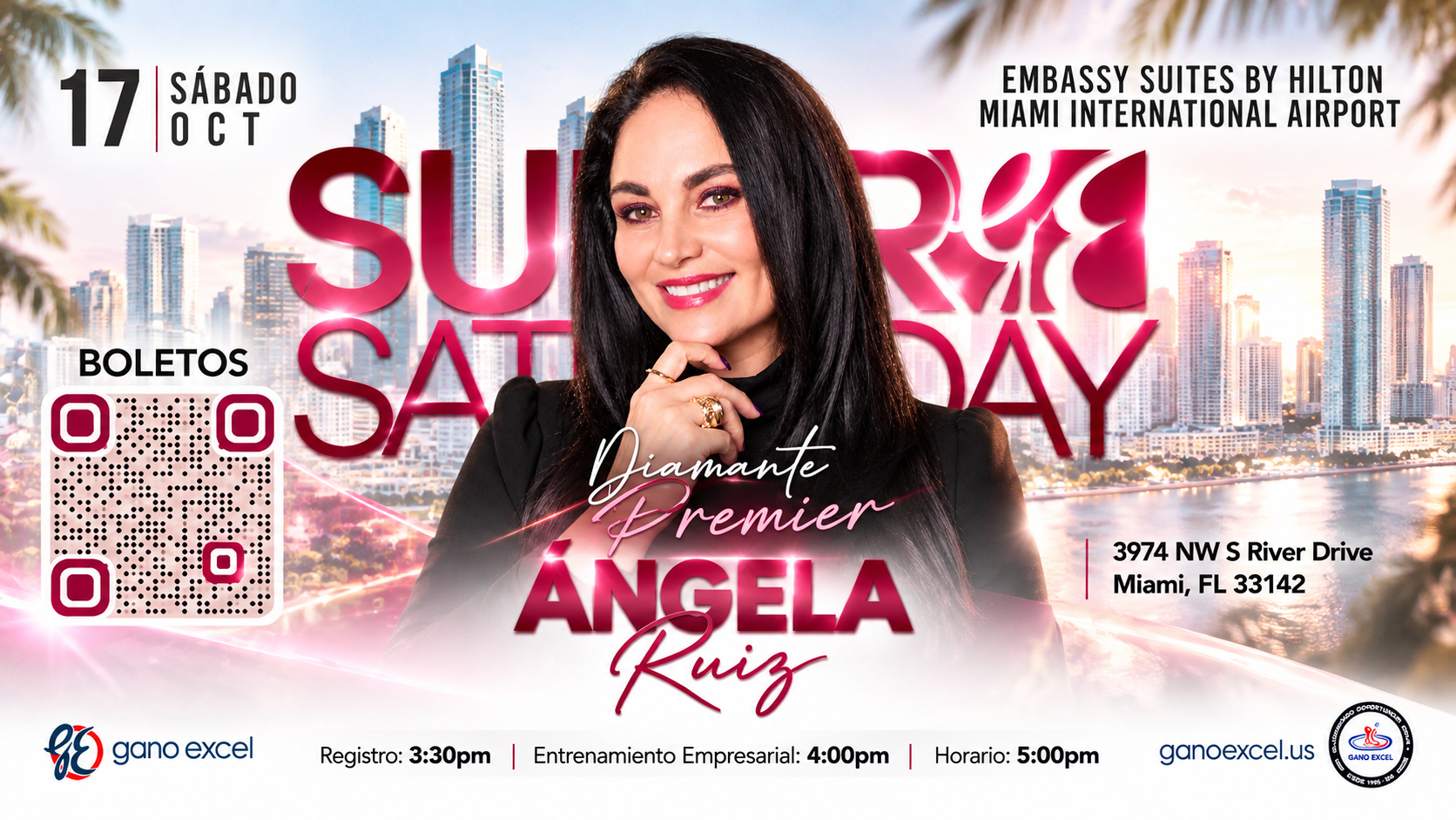 Arte oficial · Super Sábado Miami 17 OCT 2026
